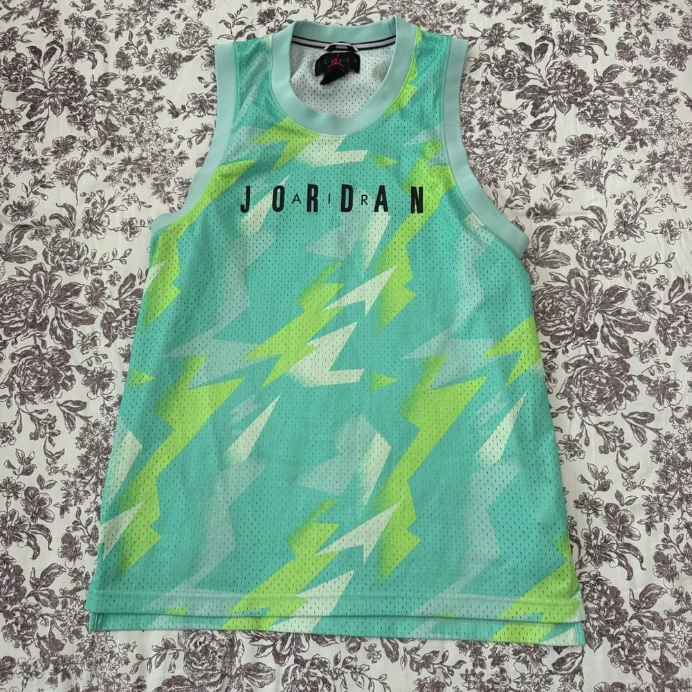 Jordan Mint Green Mesh Tank size S